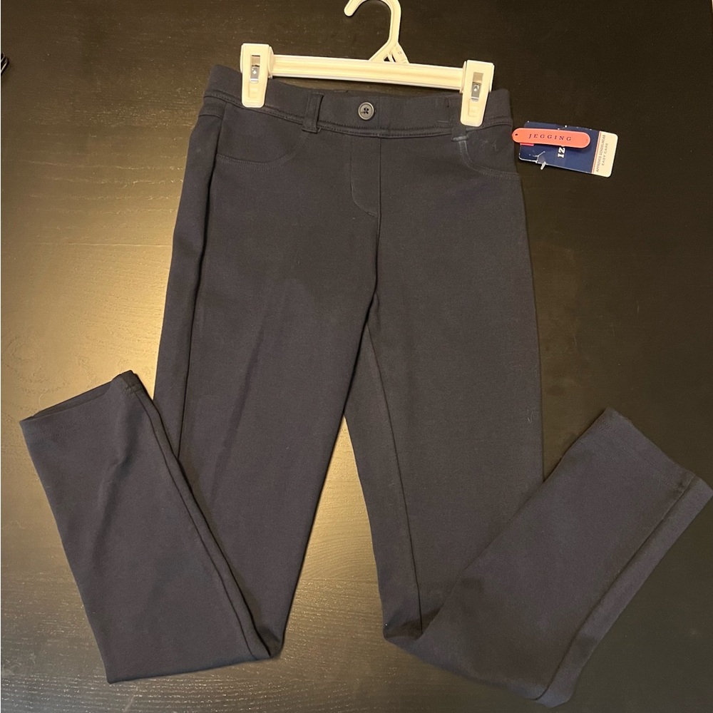 NWT Girls School Uniform Jeggings - Size 12
